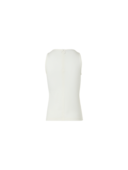 Designer Fitted Speedo Top in Stretch Modal Jersey - ecru