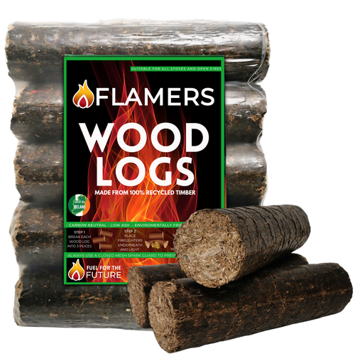 Flamers Recycled Wood Logs - 5 Pack