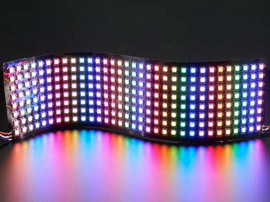 Flexible 8x32 NeoPixel RGB LED Matrix [Discontinued] by The Pi Hut - The Pi Hut