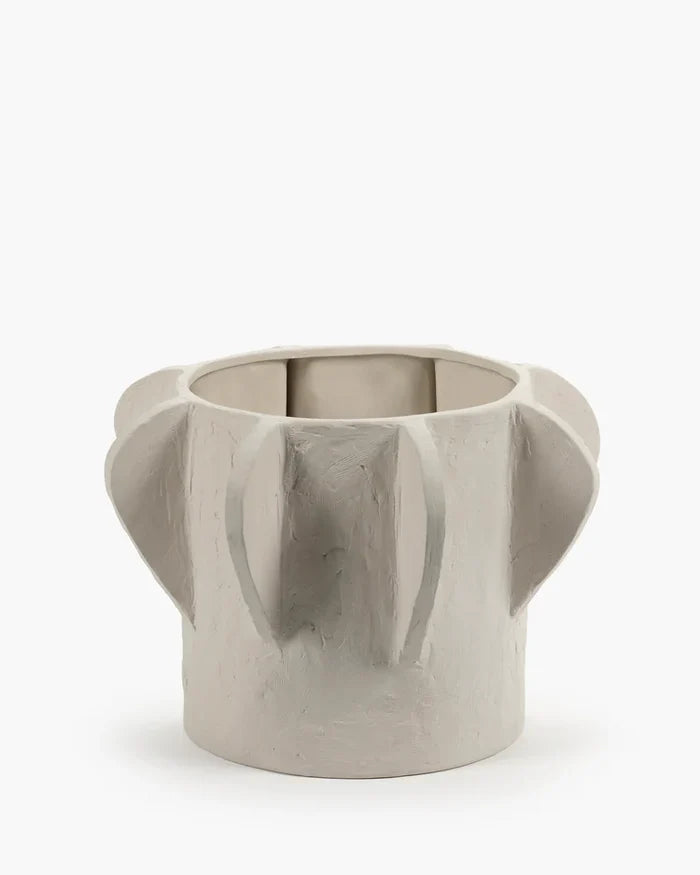 FLOWER POT 02 M BEIGE MOLLY