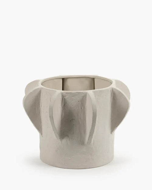 FLOWER POT 02 M BEIGE MOLLY