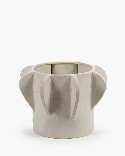 FLOWER POT 02 M BEIGE MOLLY