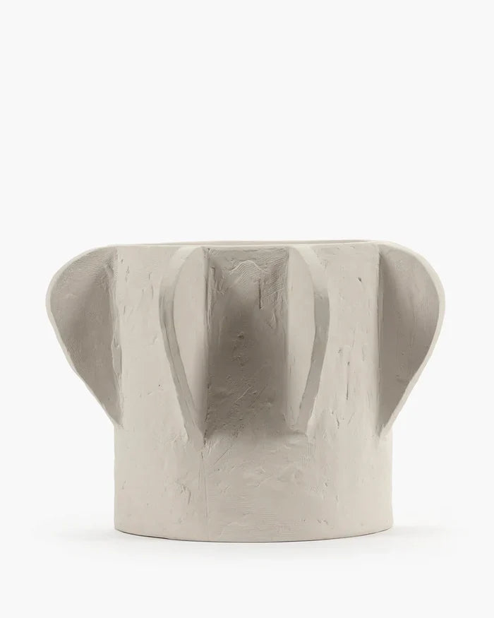 FLOWER POT 02 M BEIGE MOLLY