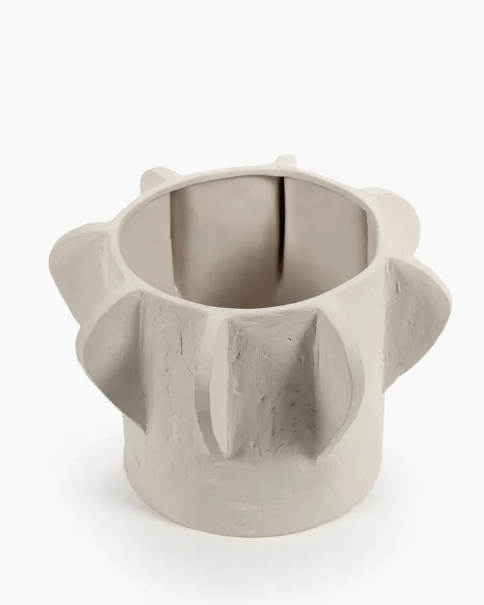 FLOWER POT 02 M BEIGE MOLLY