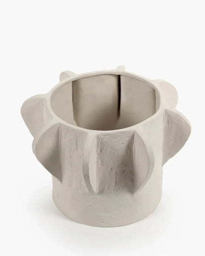 FLOWER POT 02 M BEIGE MOLLY