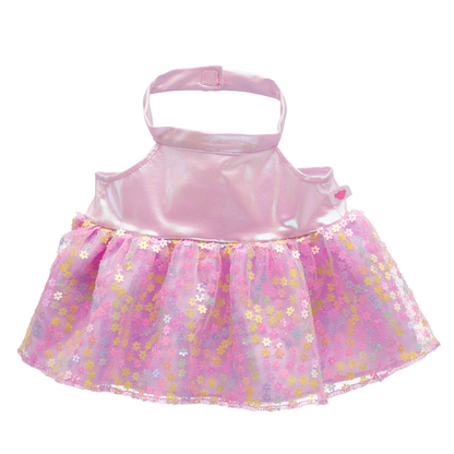 Flower Sequin Teddy Bear Dress