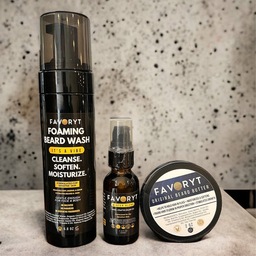 Foaming Beard Wash + Beard Butter + Beard Oil Bundle - FAVORYT BRAND