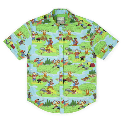 RSVLTS RSVLTS Short Sleeve Shirt Forest Fourth – KUNUFLEX Short Sleeve Shirt Forest Fourth – KUNUFLEX Short Sleeve Shirt