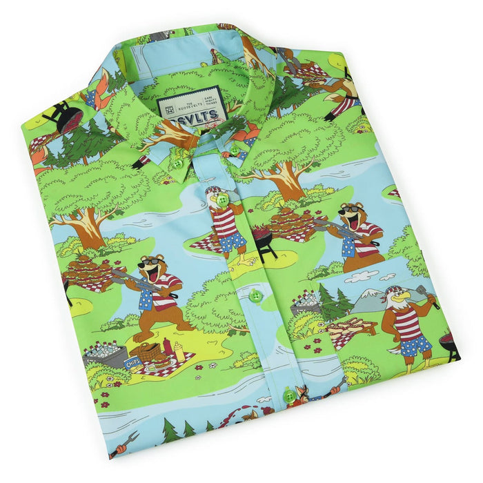 RSVLTS RSVLTS Short Sleeve Shirt Forest Fourth – KUNUFLEX Short Sleeve Shirt Forest Fourth – KUNUFLEX Short Sleeve Shirt