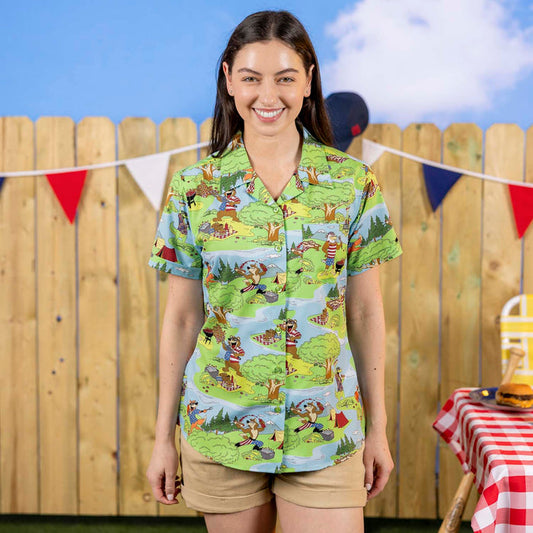 RSVLTS RSVLTS Women's Short Sleeve Shirt Forest Fourth – Women's KUNUFLEX Short Sleeve Shirt Forest Fourth – Women's KUNUFLEX Short Sleeve Shirt