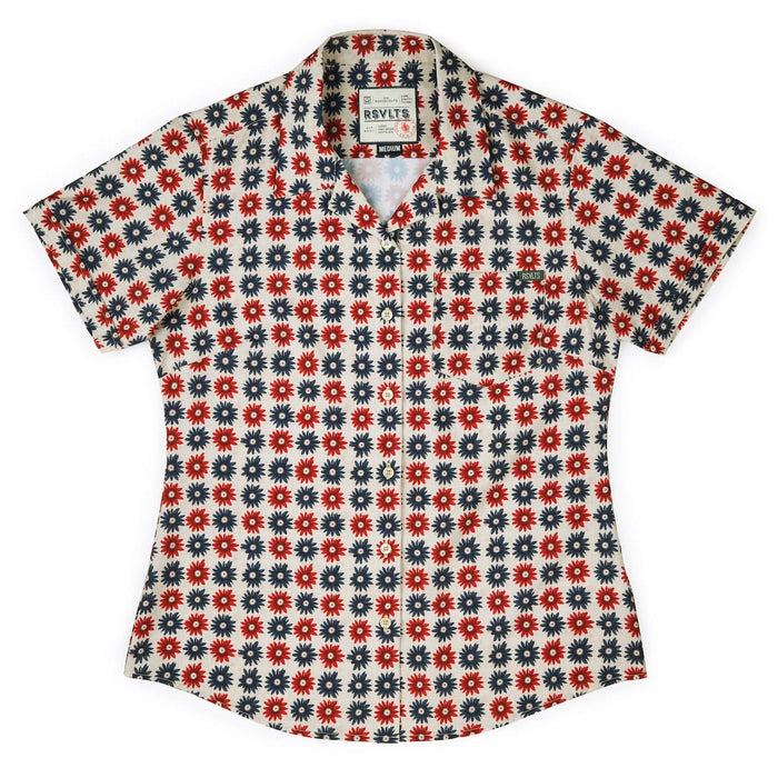 RSVLTS XS RSVLTS Women's Short Sleeve Shirt Freedom Flowers – Women's KUNUFLEX Short Sleeve Shirt Freedom Flowers – Women's KUNUFLEX Short Sleeve Shirt