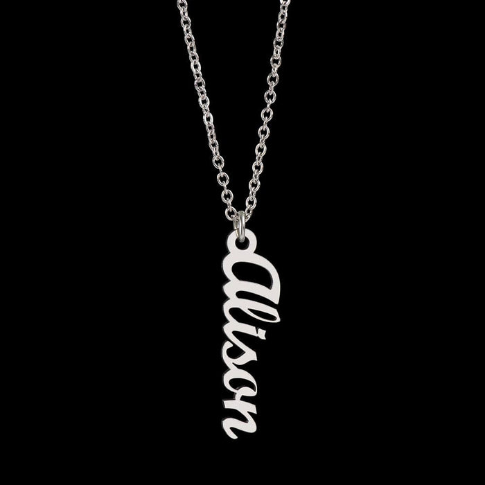 Friend Gift, Vertical Name Necklace: In You, I Found Not Just A Friend