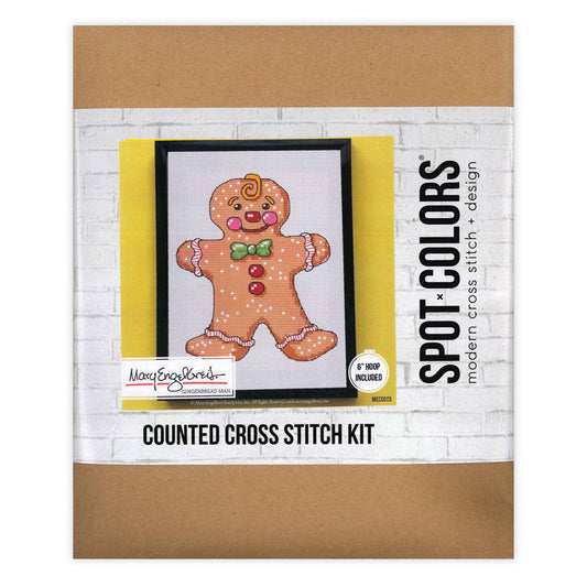 Gingerbread Man Counted Cross Stitch Kit