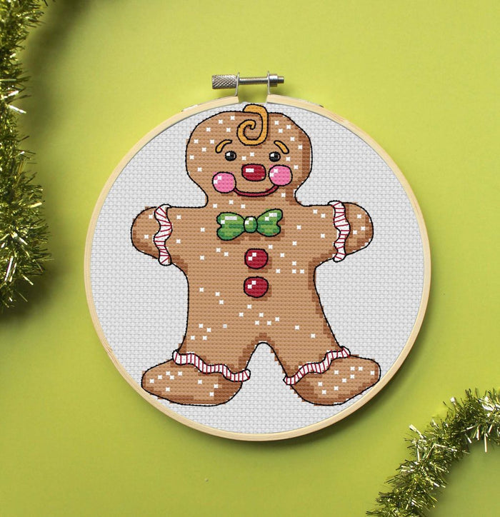 Gingerbread Man Counted Cross Stitch Kit