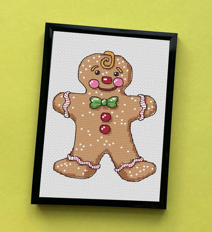 Gingerbread Man Counted Cross Stitch Kit