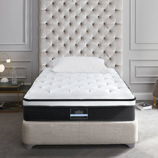 Giselle Bedding 21cm Mattress Euro Top King Single -Home Living Store - -