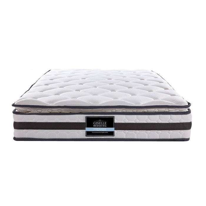 Giselle Bedding 21cm Mattress Pillow Top King Single -Home Living Store - -