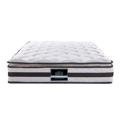 Giselle Bedding 21cm Mattress Pillow Top King Single -Home Living Store - -