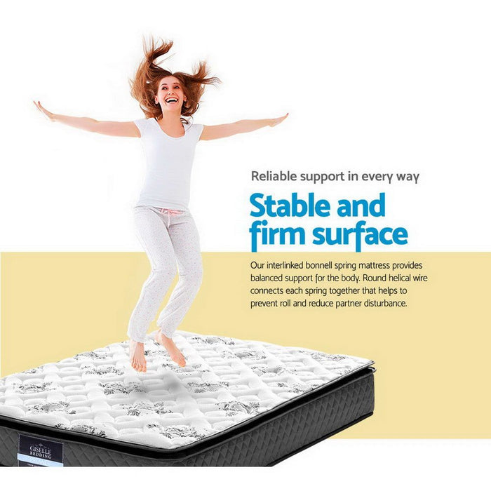 Giselle Bedding 24cm Mattress Pillow Top Single -Home Living Store - -