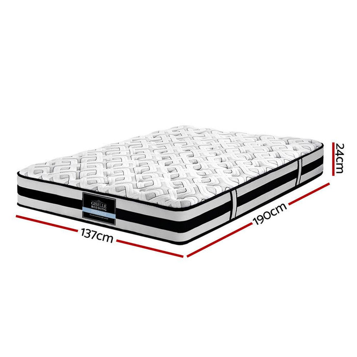Giselle Bedding 24cm Mattress Super Firm Double -Home Living Store - -