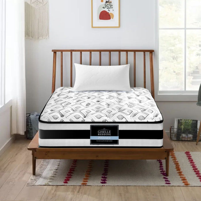 Giselle Bedding 24cm Mattress Super Firm Single -Home Living Store - -