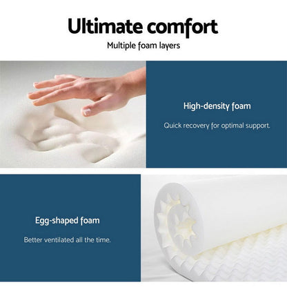 Giselle Bedding 28cm Mattress Super Firm King Single -Home Living Store - -