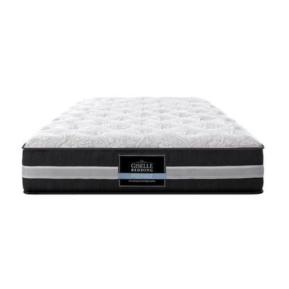 Giselle Bedding 30cm Mattress Pocket Spring King Single -Home Living Store - -