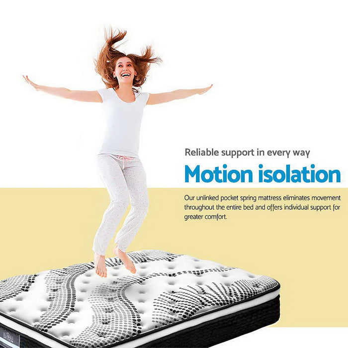 Giselle Bedding 32cm Mattress Euro Top Single -Home Living Store - -