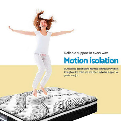 Giselle Bedding 32cm Mattress Euro Top Single -Home Living Store - -