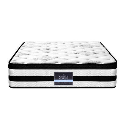 Giselle Bedding 34cm Mattress Euro Top Pocket Spring Single -Home Living Store - -
