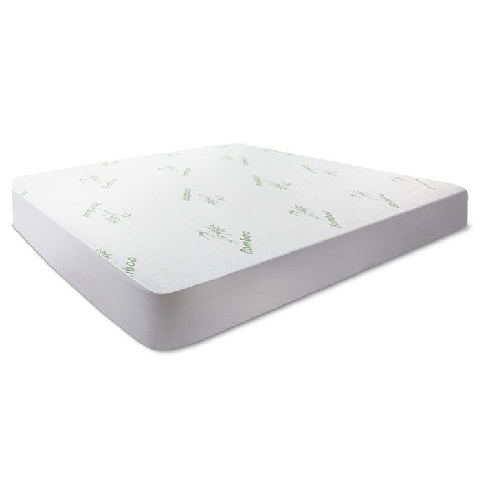 Giselle Bedding Mattress Protector Bamboo Double -Home Living Store - -