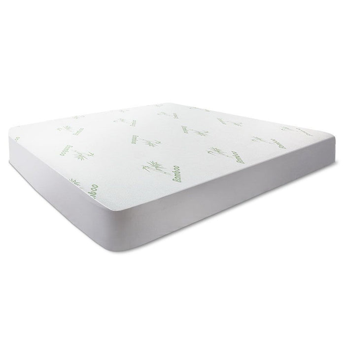Giselle Bedding Mattress Protector Bamboo Single -Home Living Store - -