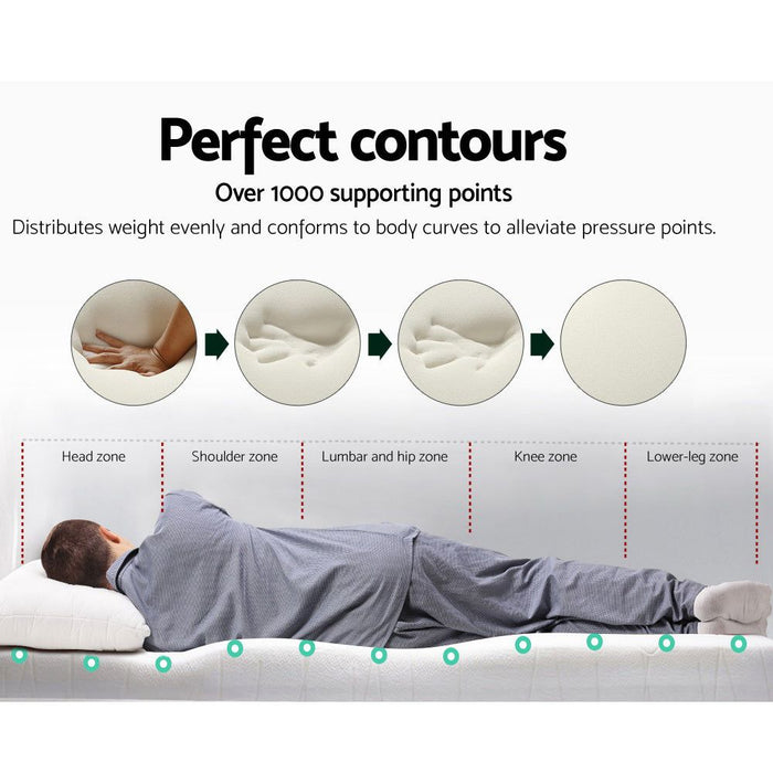 Giselle Bedding Memory Foam Mattress Topper 8cm King -Home Living Store - -