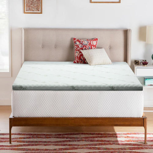 Giselle Bedding Memory Foam Mattress Topper Cool Gel 8cm Queen -Home Living Store - -