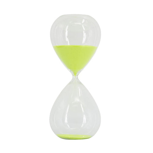 GLASS SAND TIMER FLUO YELLOW SAND (2hour) 38h