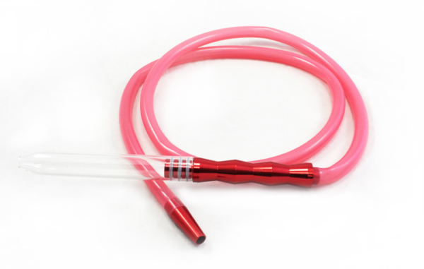Glass Tip Silicon  Washable Hookah Hose (Wholesale)