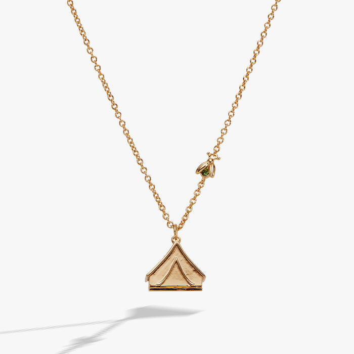 "Glow With The Flow" Camping Tent Necklace