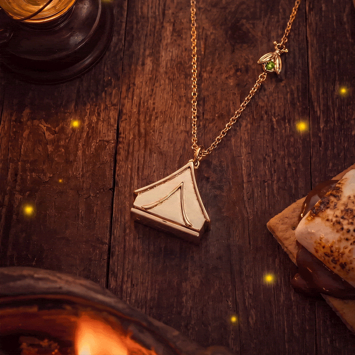 "Glow With The Flow" Camping Tent Necklace