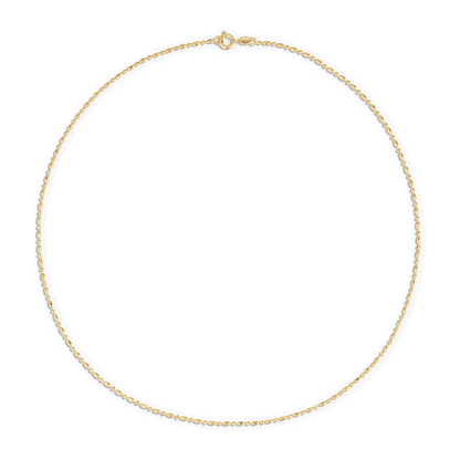 Gold Bar & Ball Chain Necklace