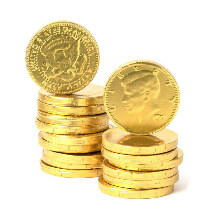 Gold Foil Chocolate Coins 1.5-Inch - 6lb