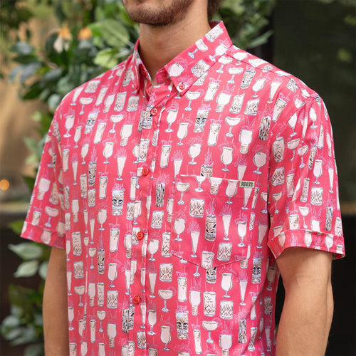 RSVLTS RSVLTS Short Sleeve Shirt Good Libations – KUNUFLEX Short Sleeve Shirt
