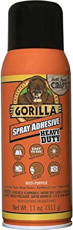 Gorilla Multipurpose Heavy Duty Spray Adhesive, 11oz, Clear -  6314401 MEGA