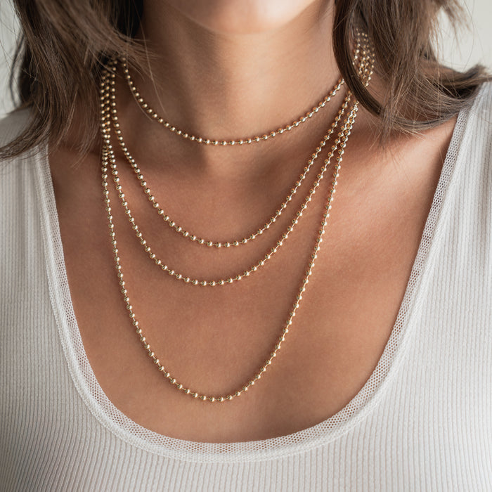 Gothic Initial Chain Necklace