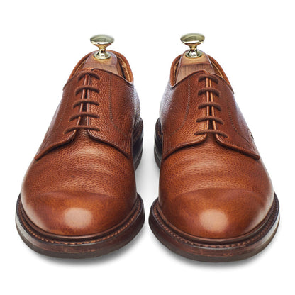 'Grasmere' Tan Brown Grain Leather Derby UK 7.5 E