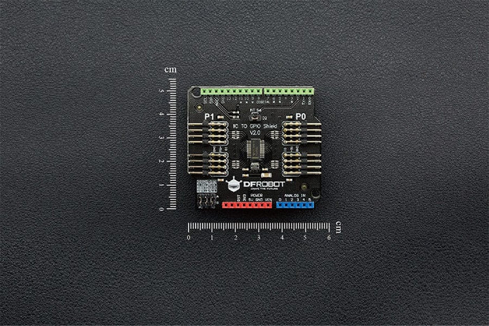 Gravity: I2C TO GPIO shield V2.0 [Discontinued] by DFRobot - The Pi Hut