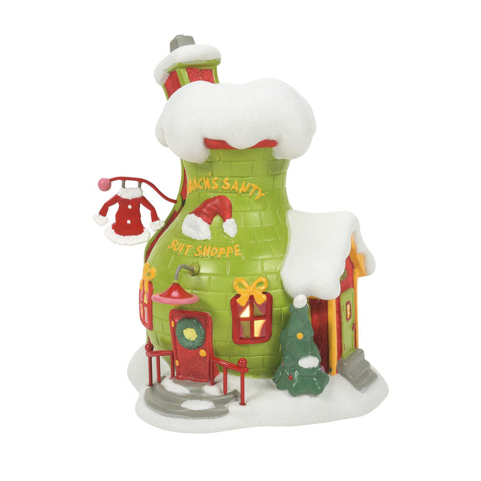 Grinch Villages | Grinch's Santy Suit Shoppe | Lighted Buildings