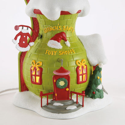 Grinch Villages | Grinch's Santy Suit Shoppe | Lighted Buildings