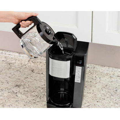 HAMILTON BEACH 46382C Front Fill Plus Programmable Coffee Maker - Factory serviced with Home Essentials warranty