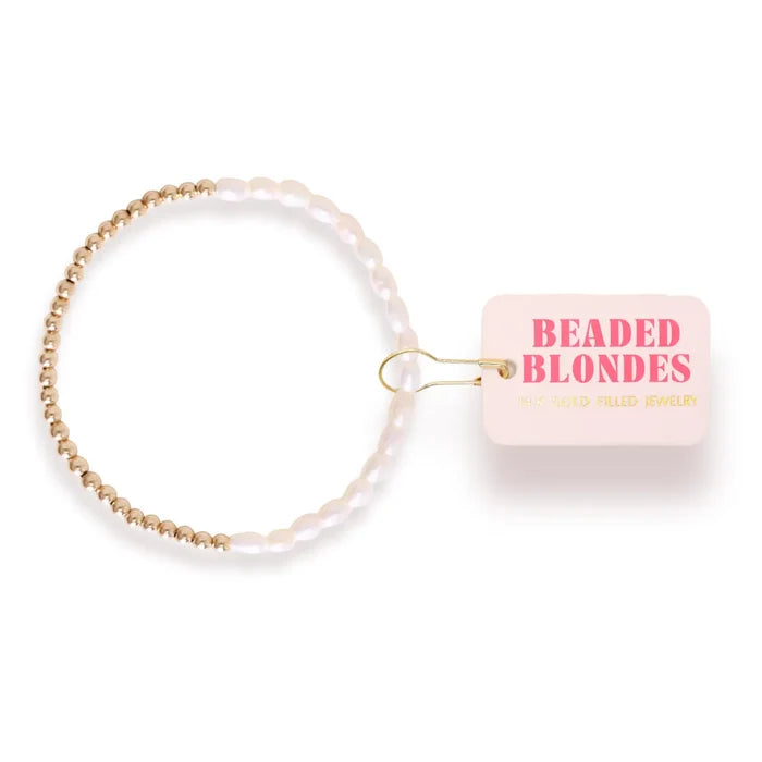Hannah Pearl Bracelet in Gold