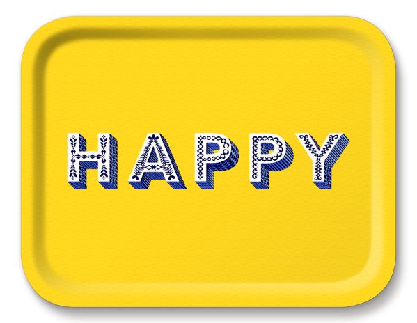 HAPPY YELLOW TRAY